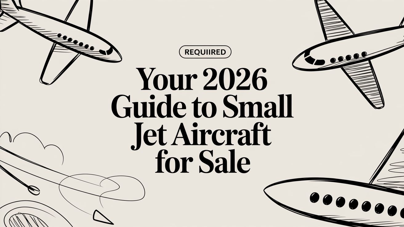 Your 2026 Guide to Small Jet Aircraft For Sale