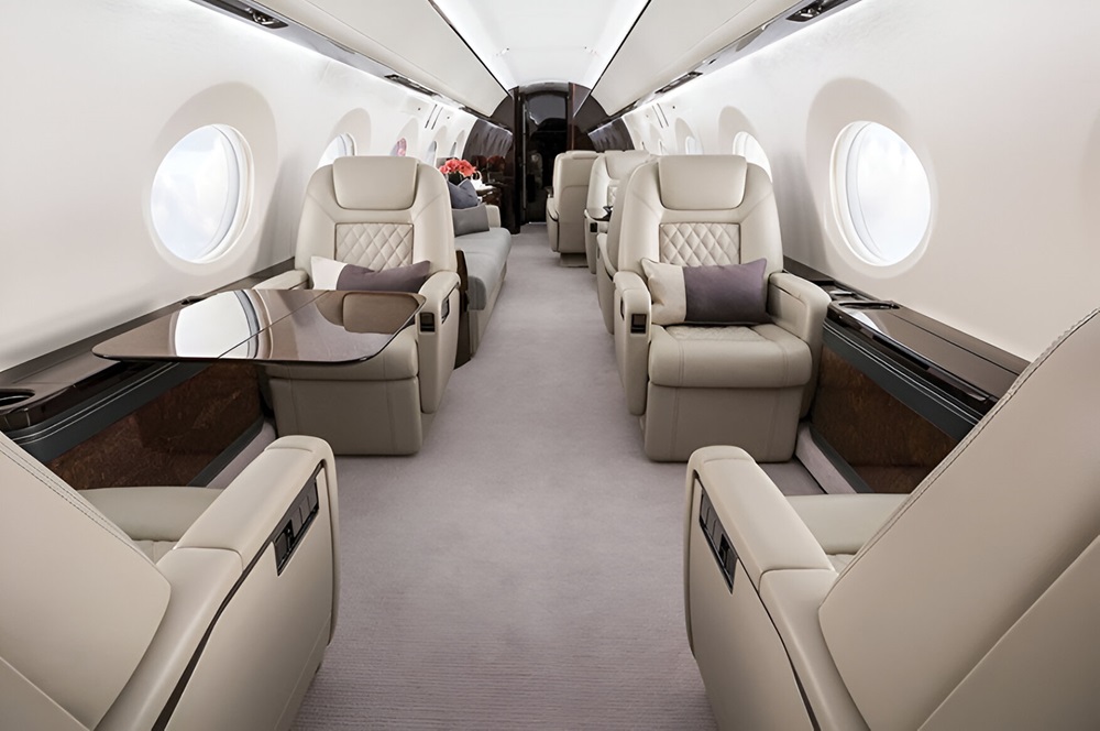 Gulfstream tall and wide G500 cabin