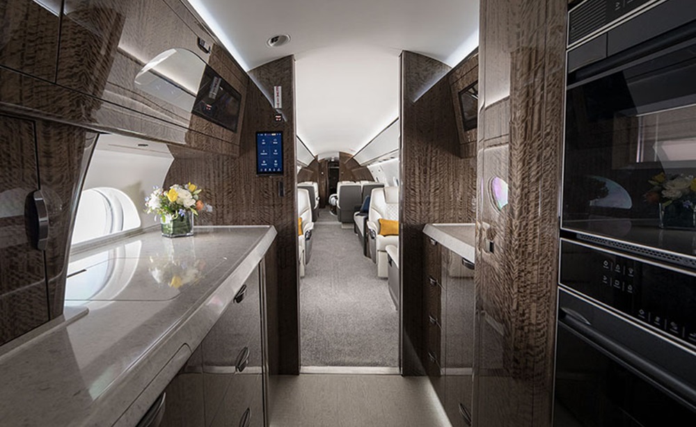 a private plane luxury interior