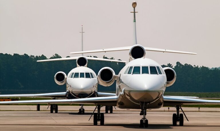 two private jets