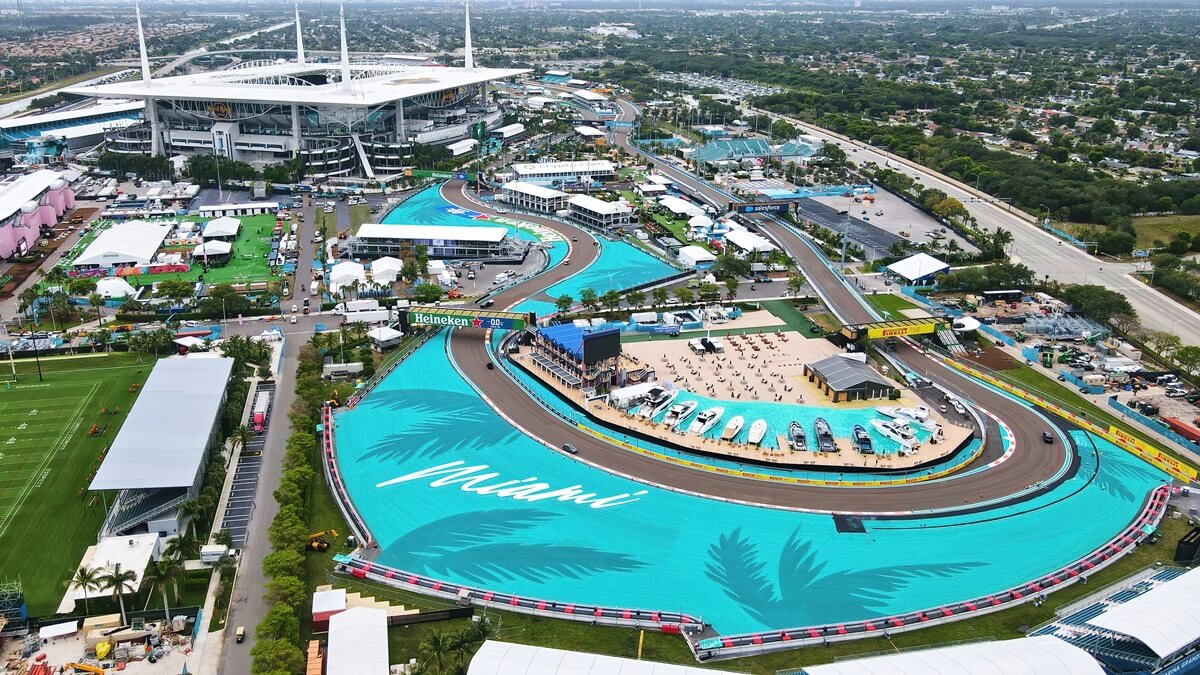 2024 Miami F1 racing track