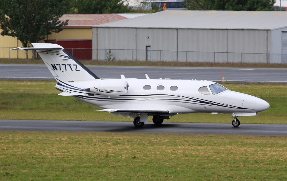 Private Cessna 510 Citation Mustang airplane Reykjavik airport