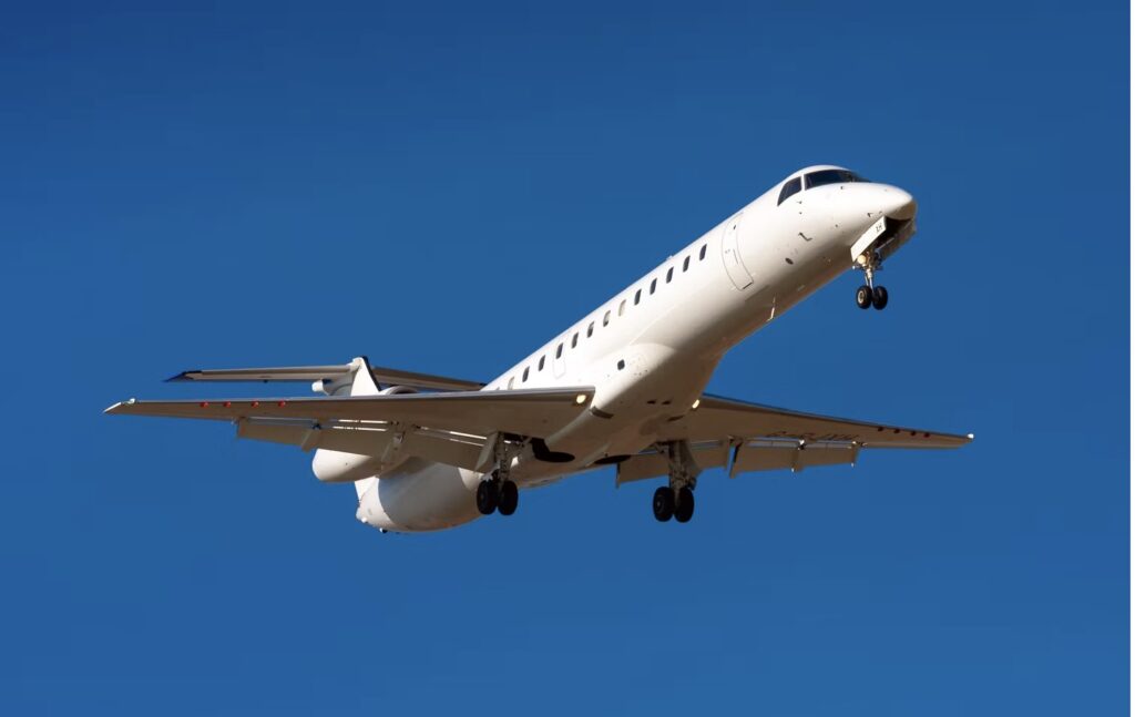 Embraer Praetor 600 in blue sky