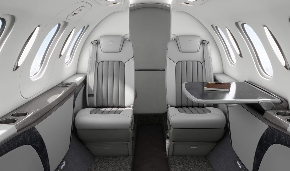 Hondajet Elite II cabin view