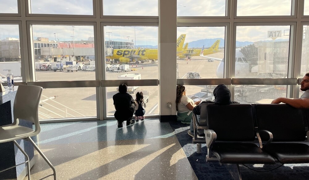 Airlines plane at Harry Reid International Airport