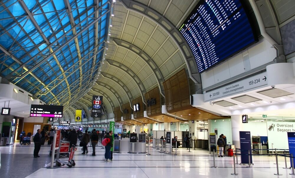 Toronto Pearson International Airport, the main airport serving Toronto, Ontario