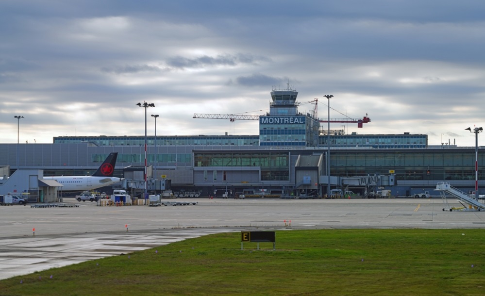 View of the Montreal Pierre Elliott Trudeau International Airport