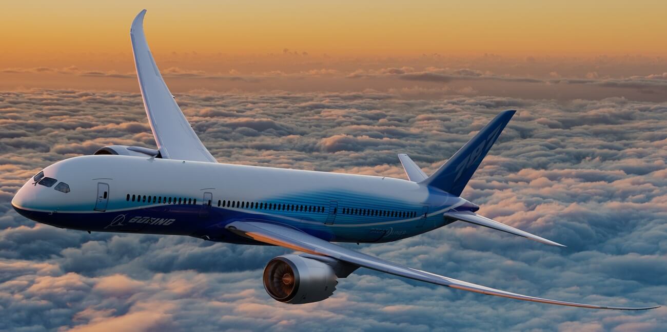 Boeing 787 Dreamliner is one of the most modern passenger aircraft in the world