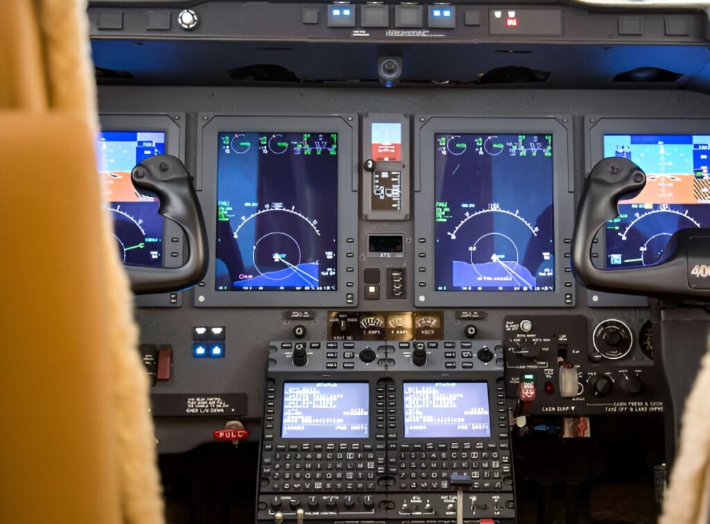 400XTi cockpit view