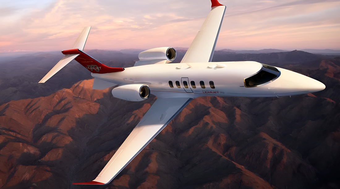 Bomardier Learjet 70 private jet