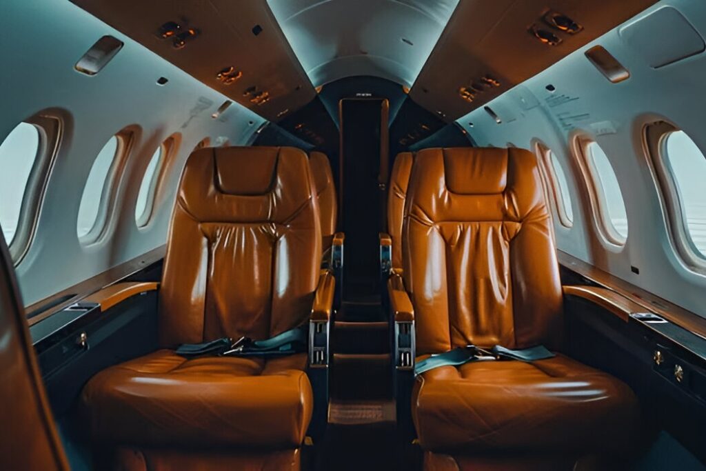 Hawker 800 interior cabin