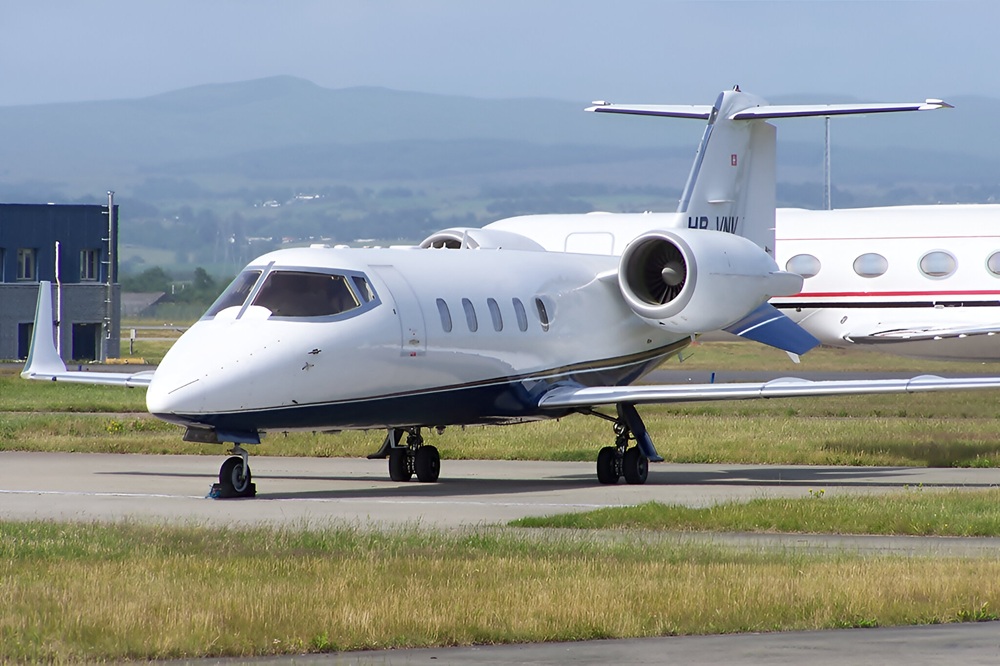 Lerjet 55 private jet plane