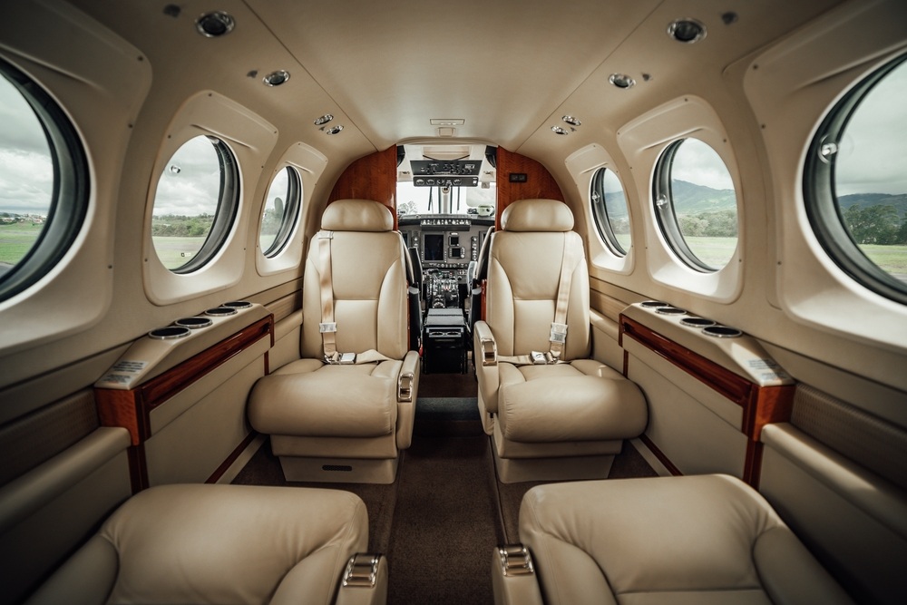 Beechcraft King Air 90 Airpalne Interior Cabin