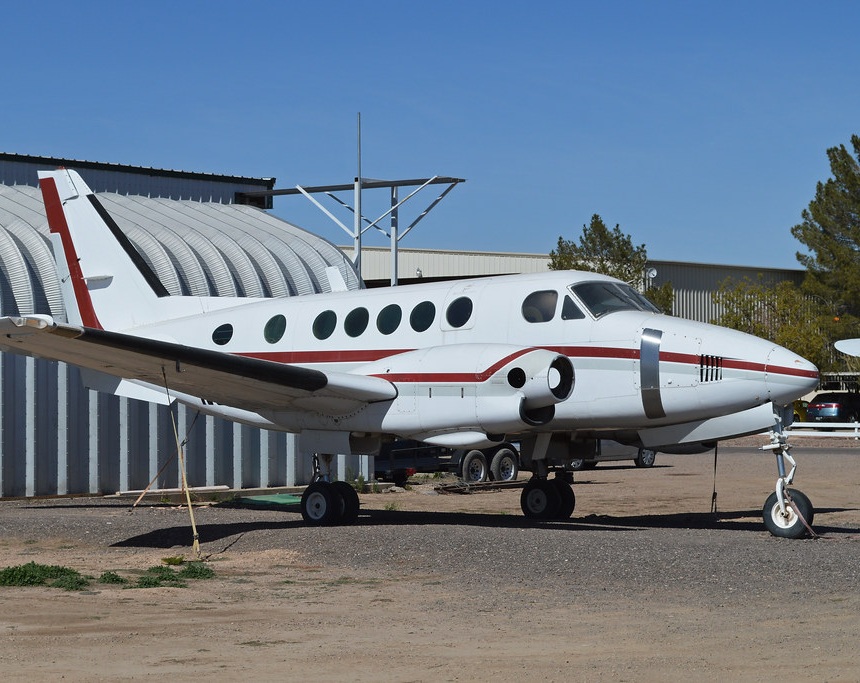 King Air 100 plane main page