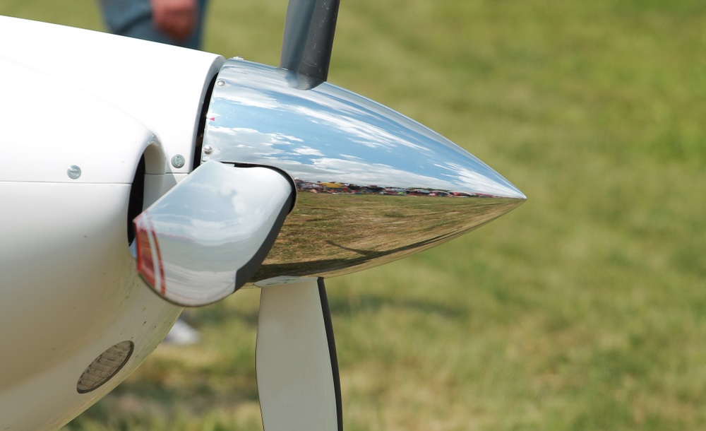 Shiny chromed propeller