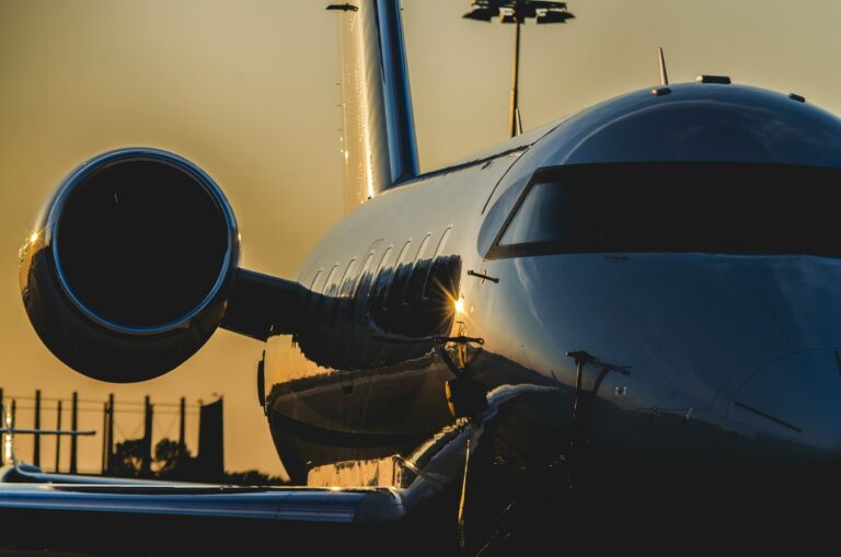 black private jet